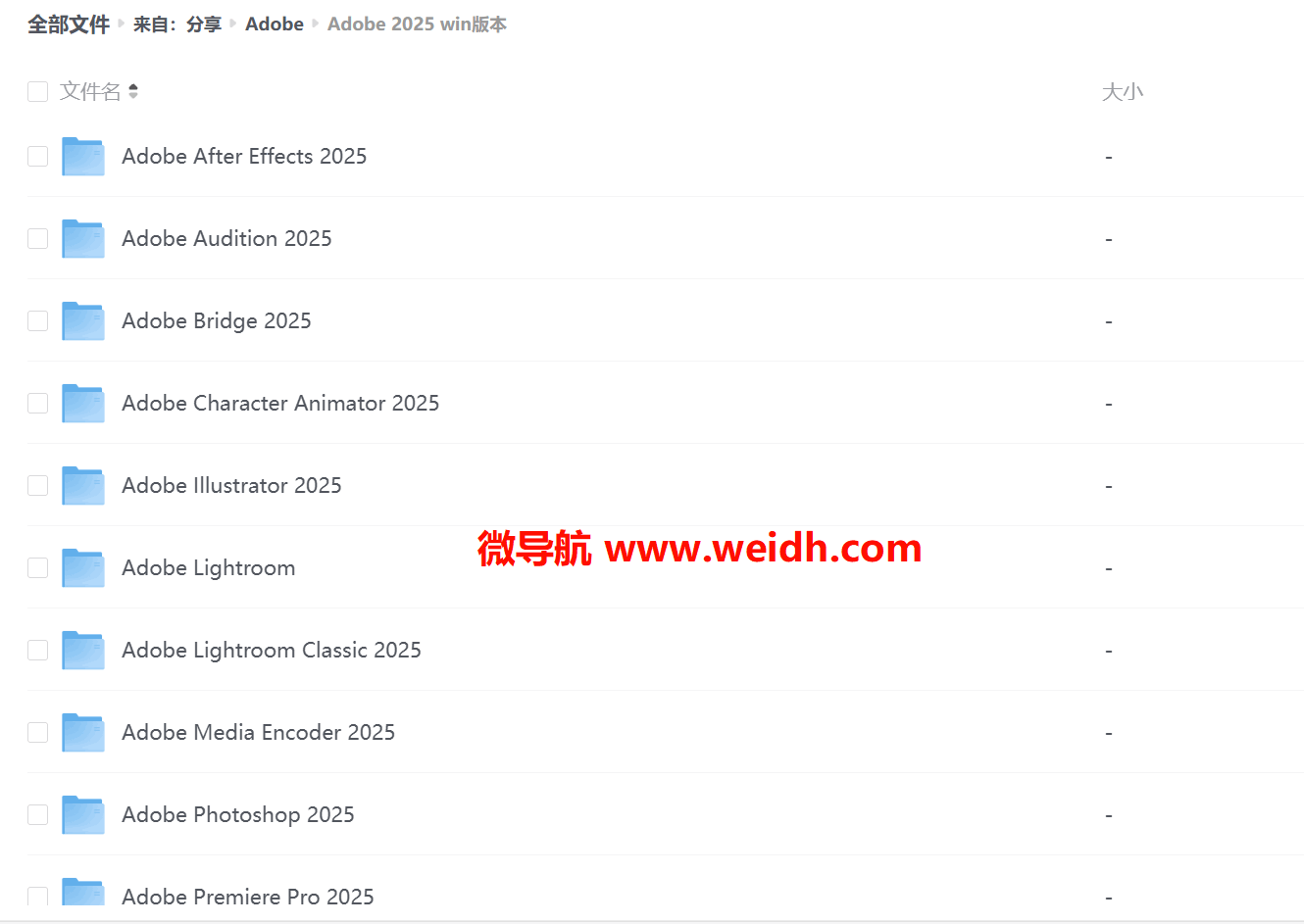 Adobe软件全集